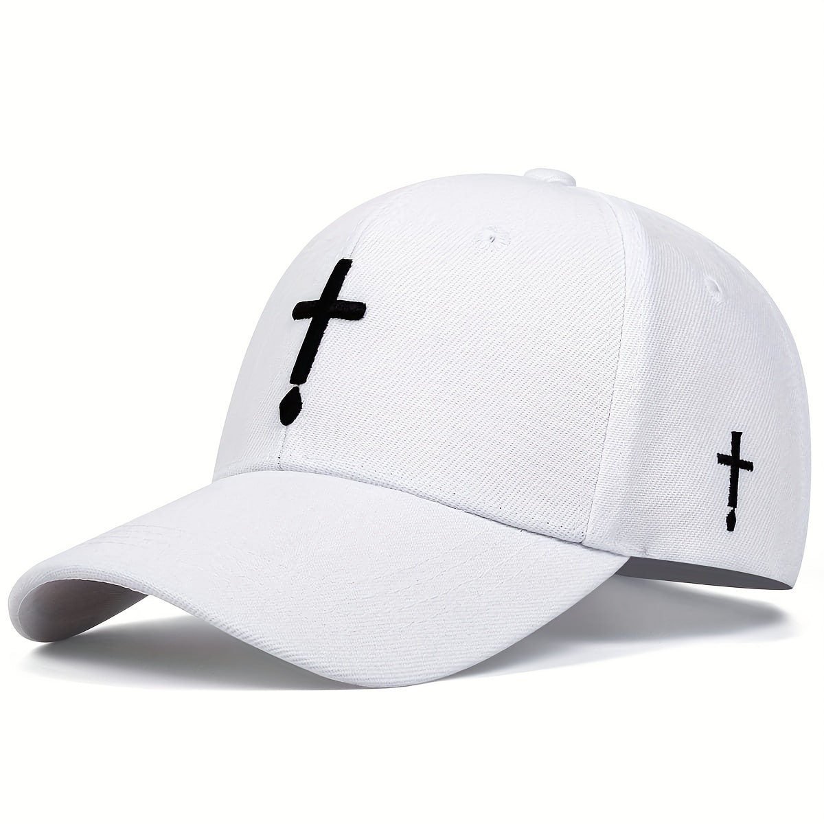 Men's Water Drop Cross Baseball Cap Adjustable Hat