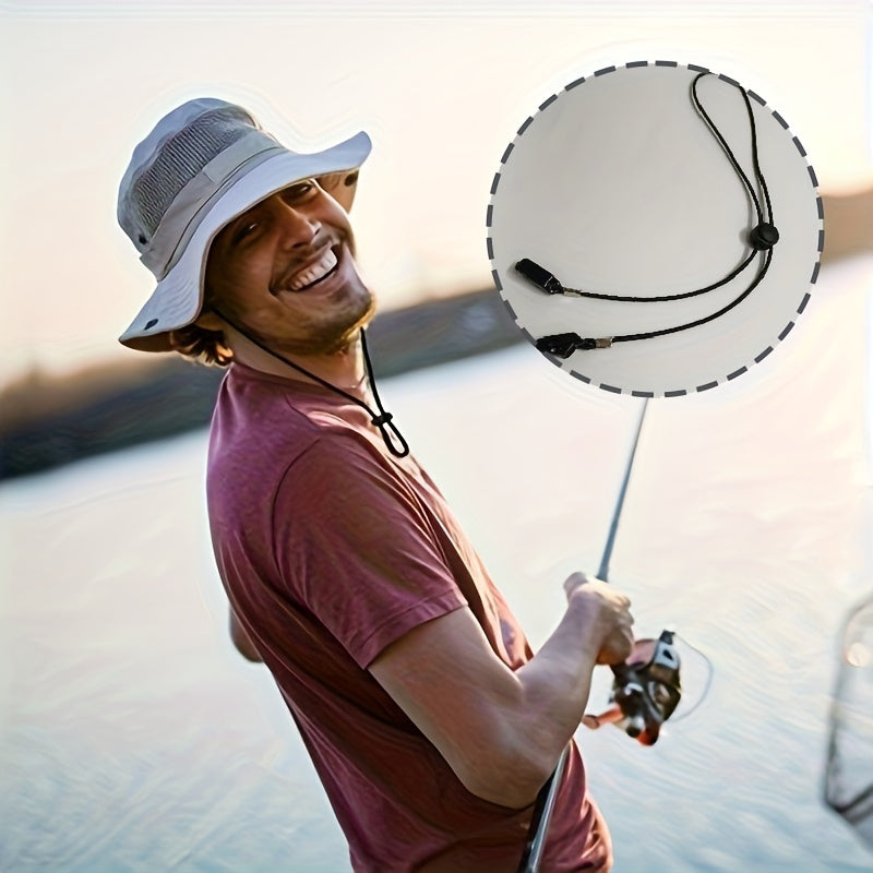 Adjustable Hat Clip with Elastic Cord for Outdoor Activities