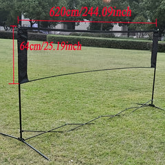 Portable Badminton Net with Randomly Colored Edges