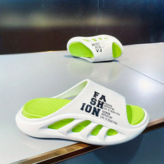 Men's Non Slip Platform Slides Soft Sole Cloud Slides for Indoor Outdoor