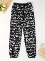 Allover Print Drawstring Cropped Pants Women's Beachwear