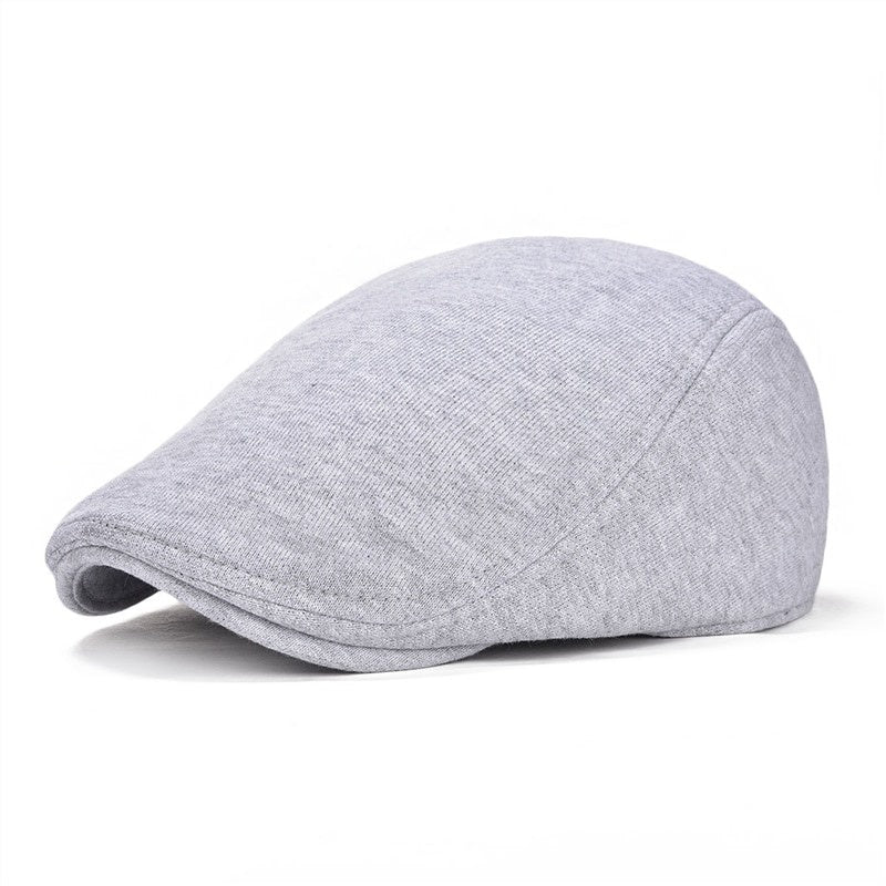 Men's Cotton Peaked Cap Solid Color