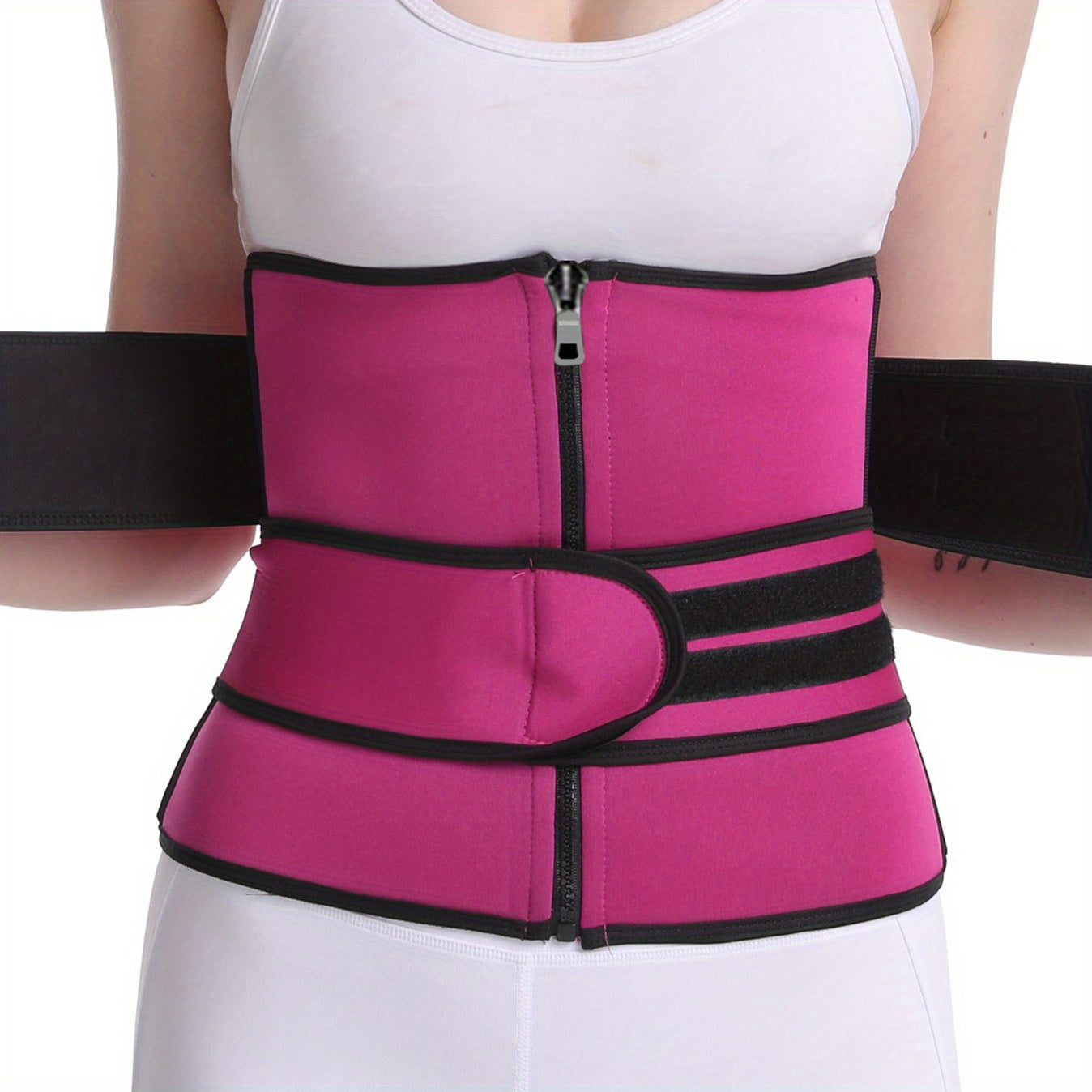 Waist Trainer Tummy Wrap Tummy Control Zipper Slimmer Belly Belt Shapewear