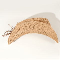 Women Men's Beach Straw Hat Sun Hat Cap