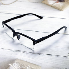 OOLVS Half Frame Anti Light Presbyopic Glasses Men Women