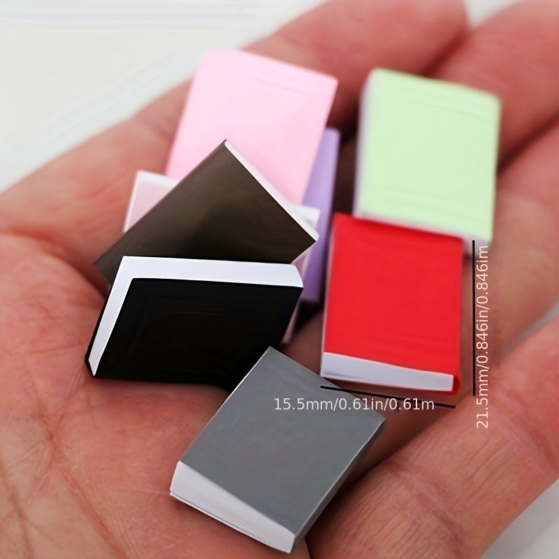 16pcs Dollhouse Books Handcrafted Paper Assorted Colors