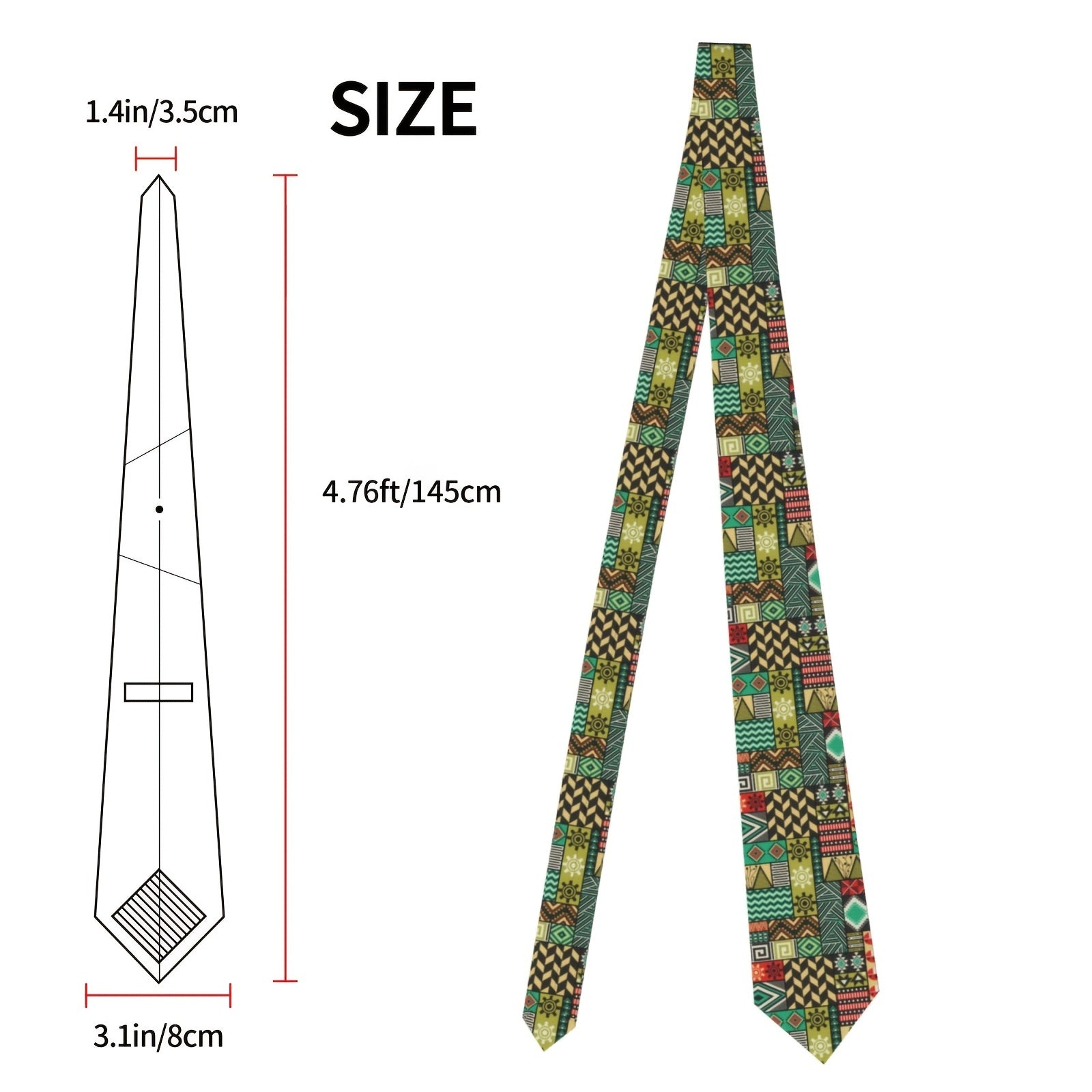 Men's Plaid Silk Tie Wedding Business Formal Necktie