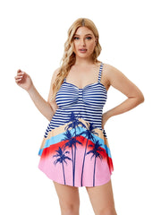  Tropical Print Bikini Set Women's Swimsuit Set