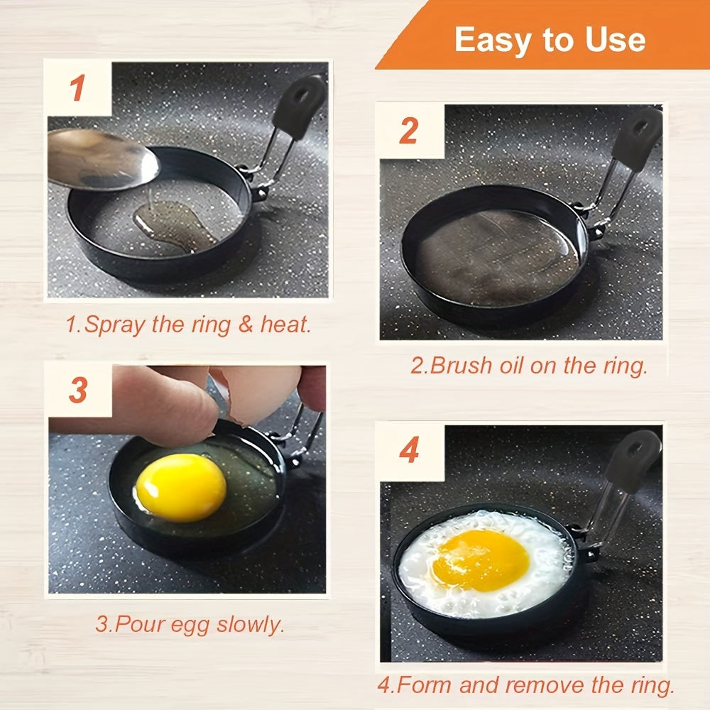 Nonstick Egg Rings Round Crumpet Mold for Pancake English Muffins Cooking