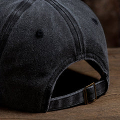 Letter Print Baseball Cap Vintage Peaked Cap