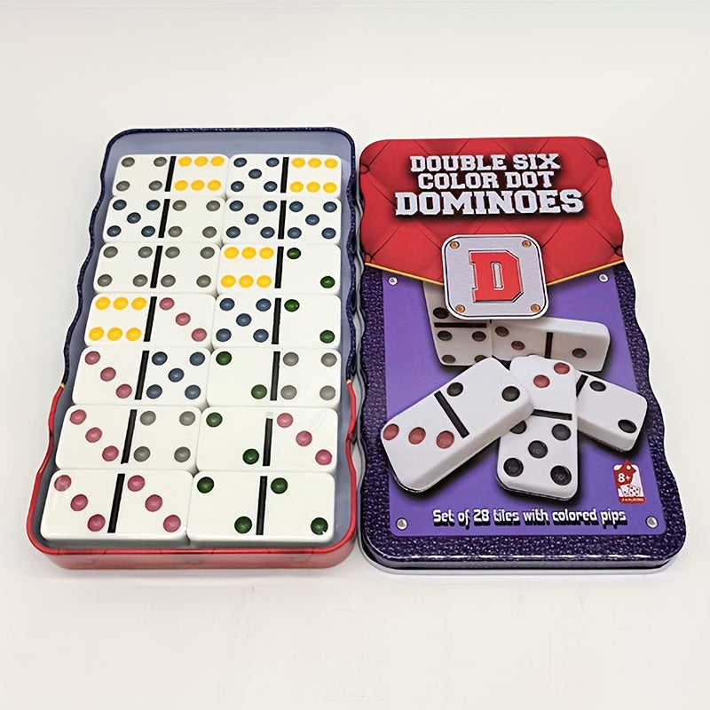 28pcs Dominoes In a Box Entertainment Game Set
