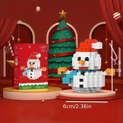 Christmas Building Blocks Collect Snowmen Santa Claus