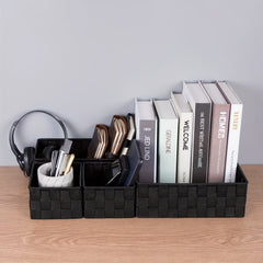 Stylish Small Woven Storage Baskets Set of 3