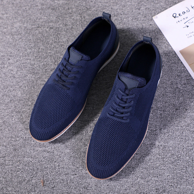 Men's Lace Up Knit Casual Shoes
