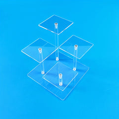 4 Tier Acrylic Display Stand for Figures Collectibles Toys Dolls