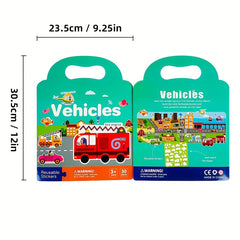 Kids' Waterproof Sticker Activity Book - Winter Year Theme