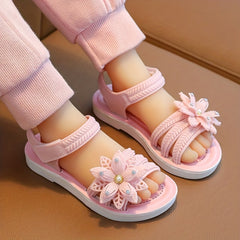 Girls Breathable Open Toe Sandals Lightweight Anti Slip Comfort Sandals