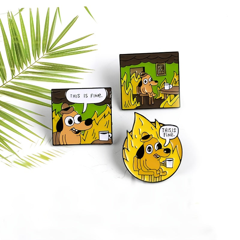Creative Cartoon Dog Alloy Brooch