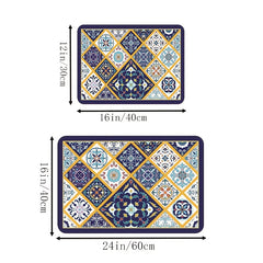 1pc Draining Mats for Kitchen Countertops Coffee Mats Kitchen Dish Mats Bar Coff