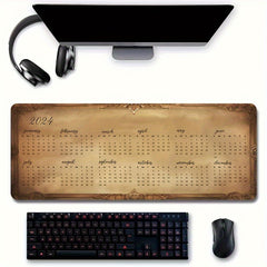 2023 Desk Pad Calendar Gaming Mouse Pad Non Slip Computer Mat