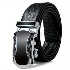 Cowhide Automatic Buckle Men's Belt Business Casual All-match Pants Belt