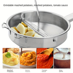 Stainless Steel Food Mixer Potato Masher Fruit Masher