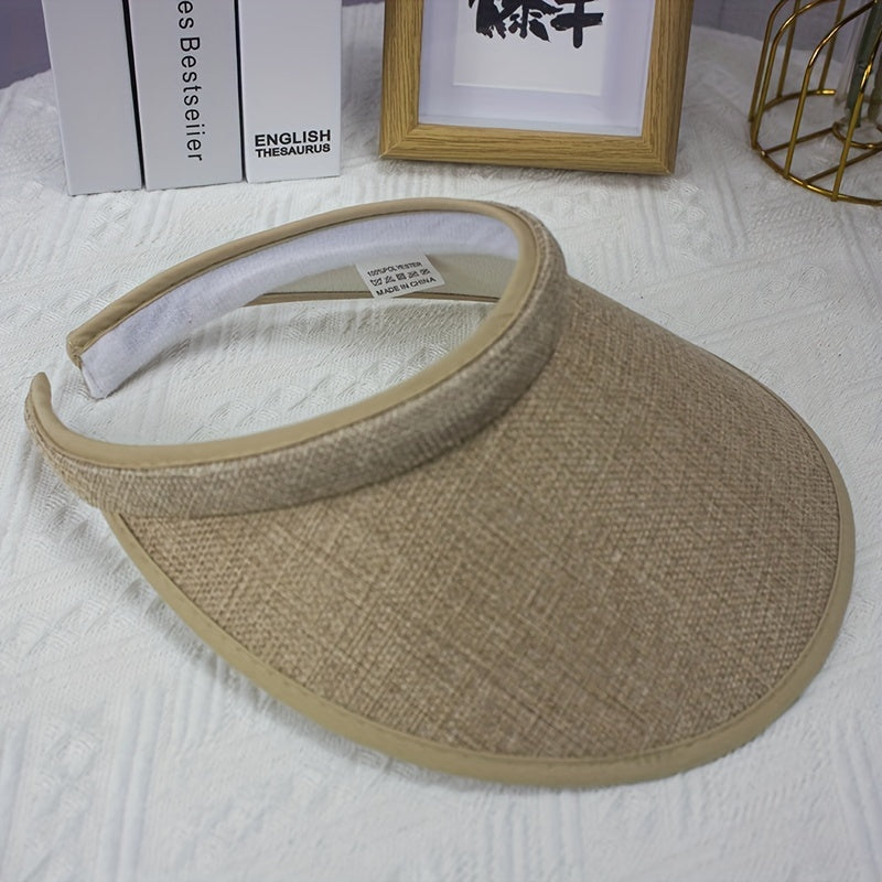 Casual Visor Hat Wide Brim Sunscreen UV Protection Beach Hats
