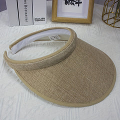 Casual Visor Hat Wide Brim Sunscreen UV Protection Beach Hats