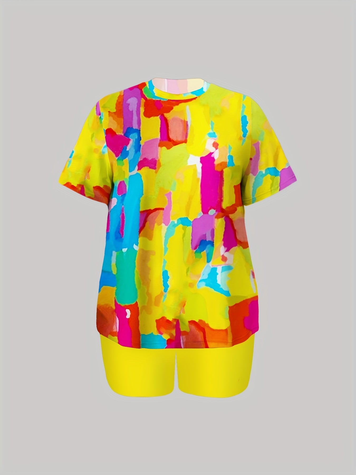  Tie Dye Tee & Solid Shorts Set