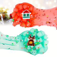 Christmas Butter Slime Soft Stretch Jelly Cube Slime for Party Favor