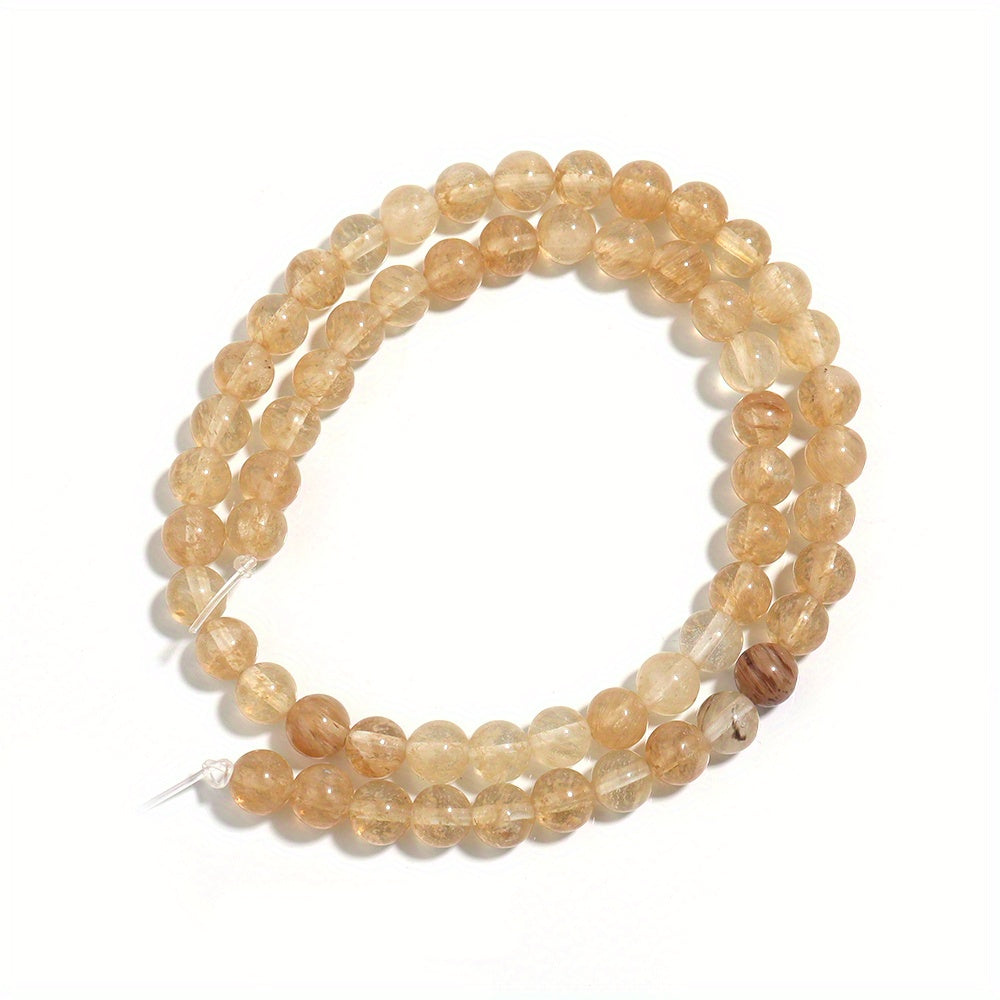 Natural Brown Crystal Round Beads 4-12mm