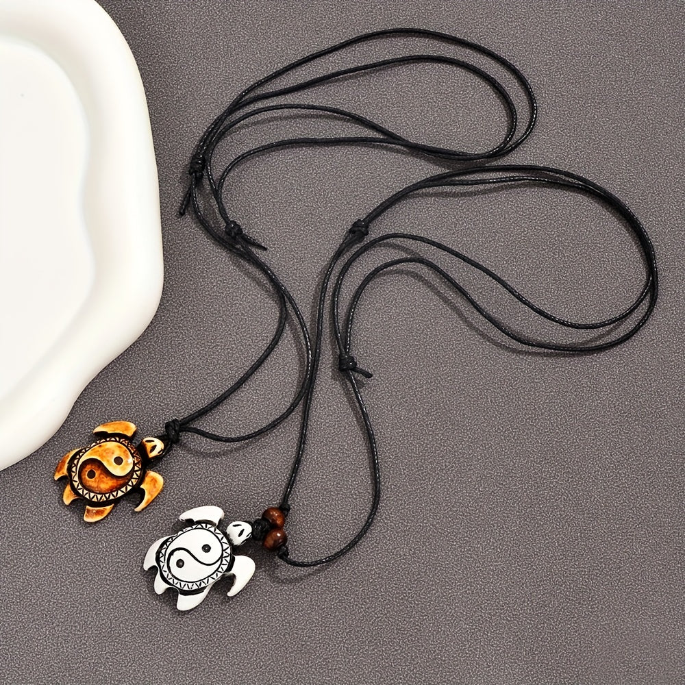 Men's Pendant Necklace Resin Turtle Pattern Pendant Casual Jewelry