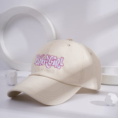 Solid Baseball Cap BABY GIRL Embroidery Sun Hat Casual Sports Hat