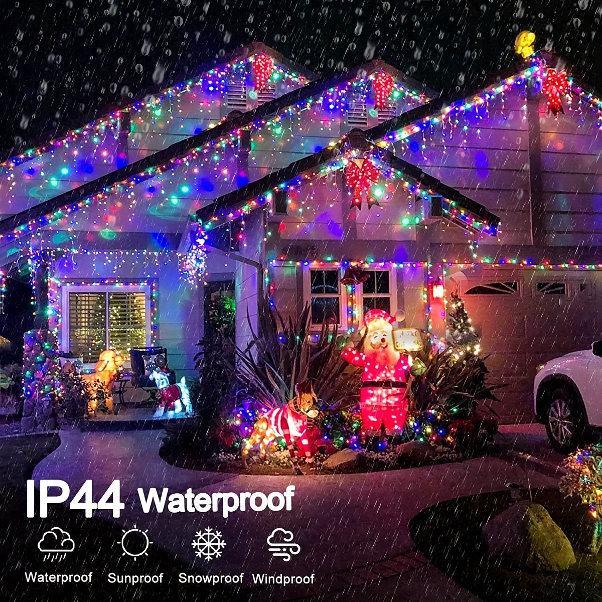 Solar Ice Pillar String Light 4M 96LED