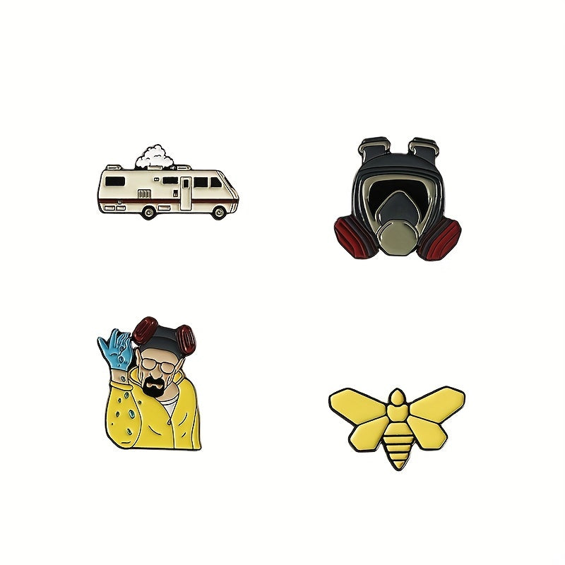 Deadly Wizard RV Anti-toxic Mask Shape Brooch