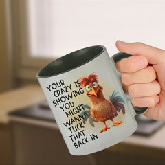 11 1oz 330ml Chicken Pattern Ceramic Cup Creative Cartoon Coffee Cup