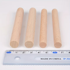 5pcs 1.0cm Solid Wood Round Stick Beech Wood 3.94in Tapestry Wooden Stick