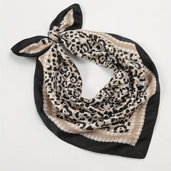 Leopard Print Square Scarf Classic Bandana Neckerchief