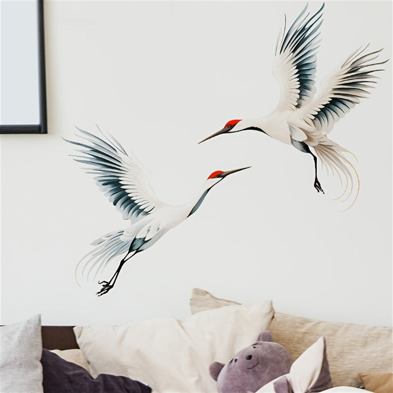 Animal Vinyl Decals Crane Wall Stickers