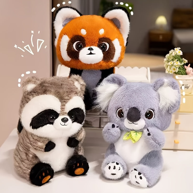9in Raccoon Koala Lesser Panda Plush Toy Soft Stuffed Animal Doll