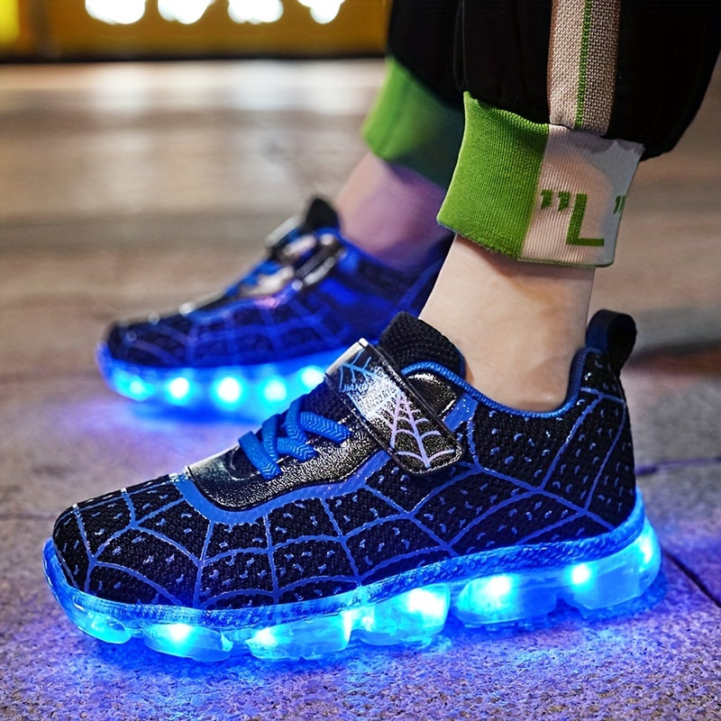 LED Light Up Sneakers Comfy Non Slip Chunky Shoes for Kids Outdoor