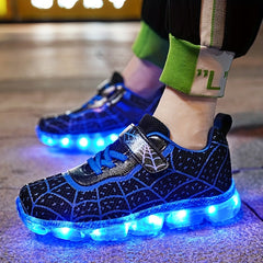 LED Light Up Sneakers Comfy Non Slip Chunky Shoes for Kids Outdoor