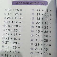 Kids Math Practice Workbook Horizontal Vertical Addition Decomposition