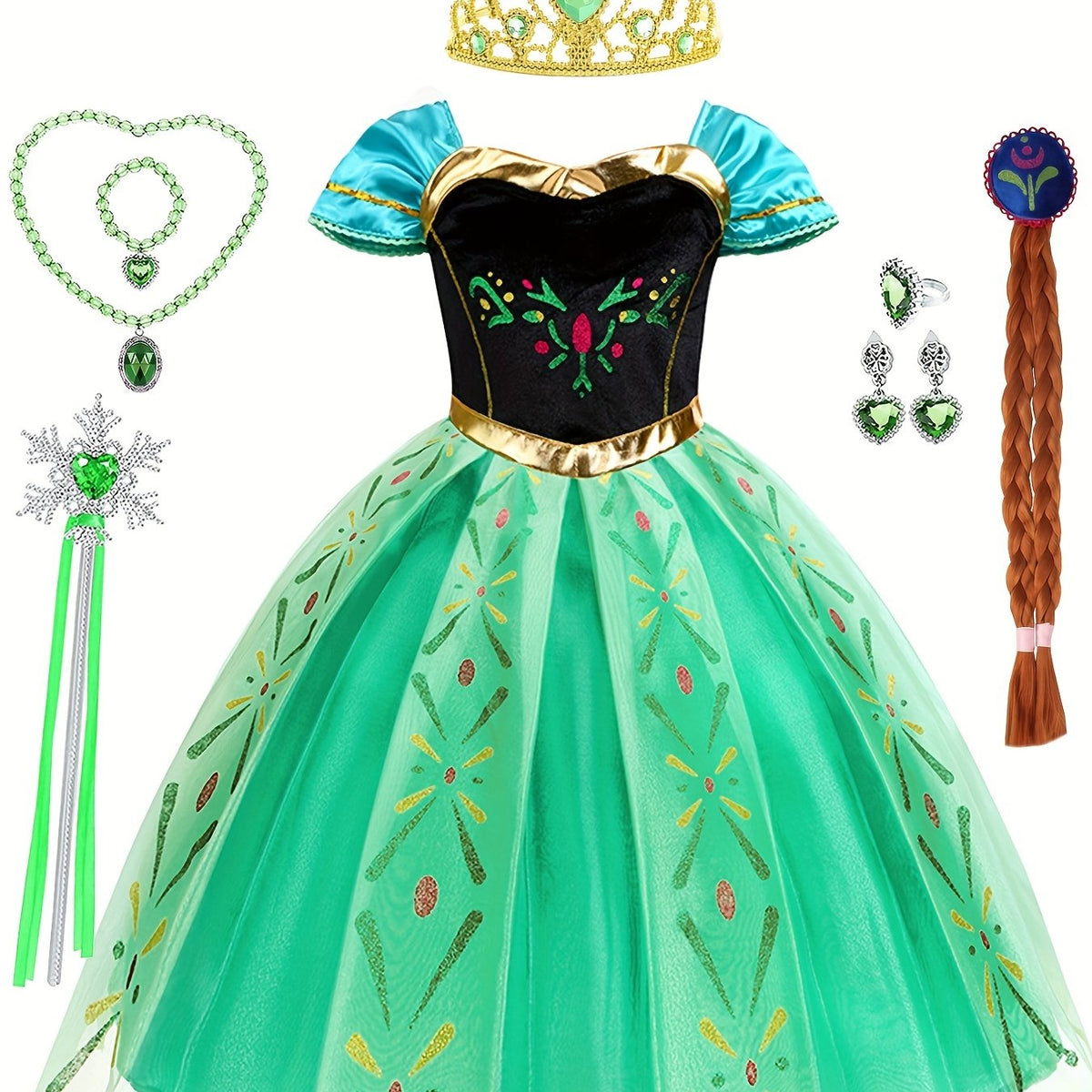 Anime Movie Character Cosplay Costume Girl s Velvet Mesh Dress