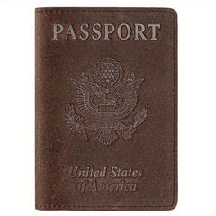 Leather Passport Cover Travel Holder for Cards
