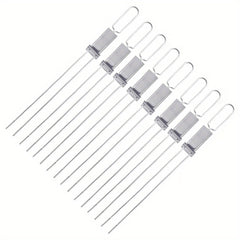 Stainless Steel Barbecue Skewers 13" Reusable Shish Kabob Stick