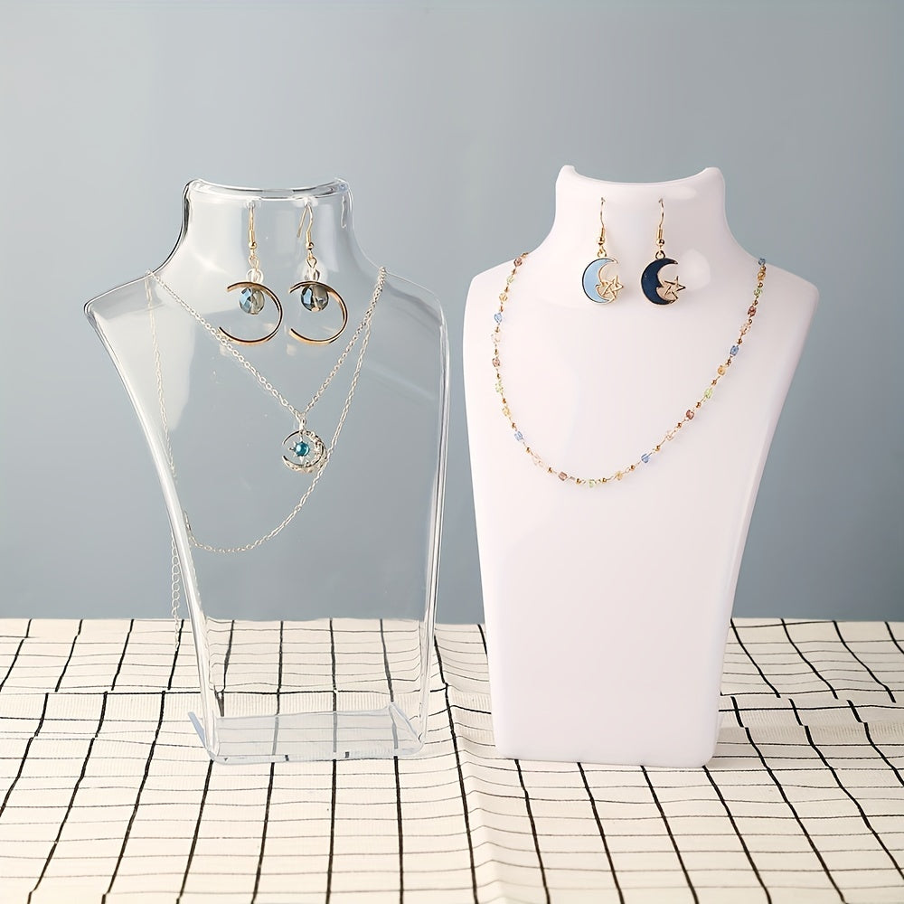 Plastic Neck Earrings Necklace Display Stand 1pc