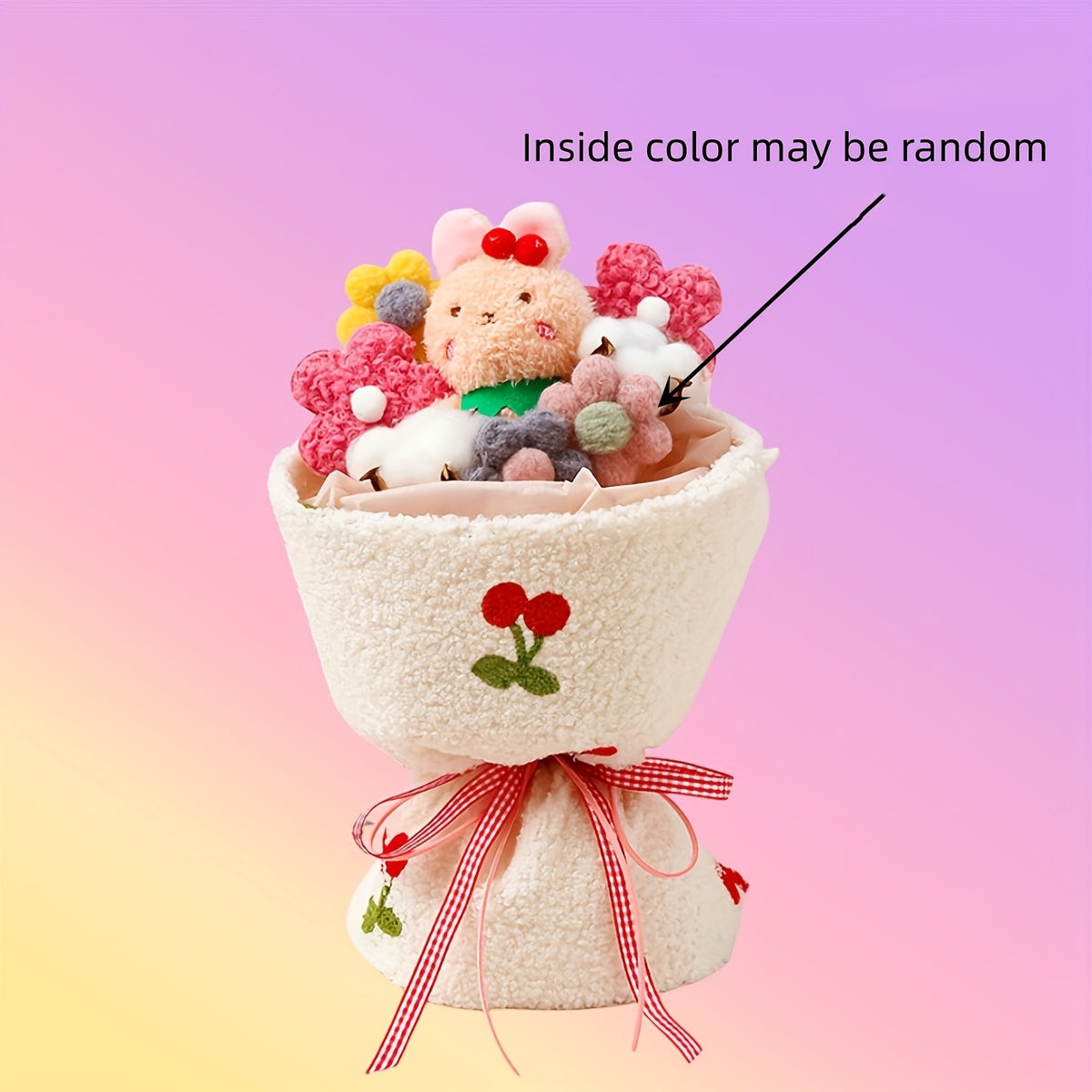 Girl Gift Cartoon Plush Doll Bouquet Flower for Birthday Mother's Day