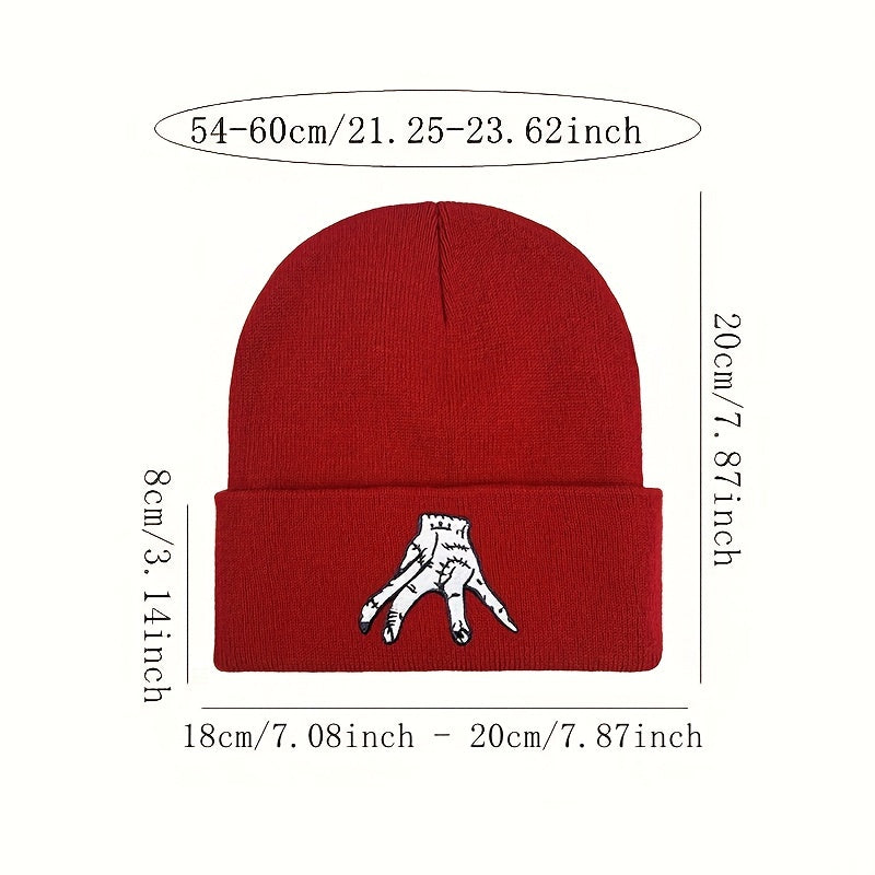 Embroidered Beanie Hat for Men & Women