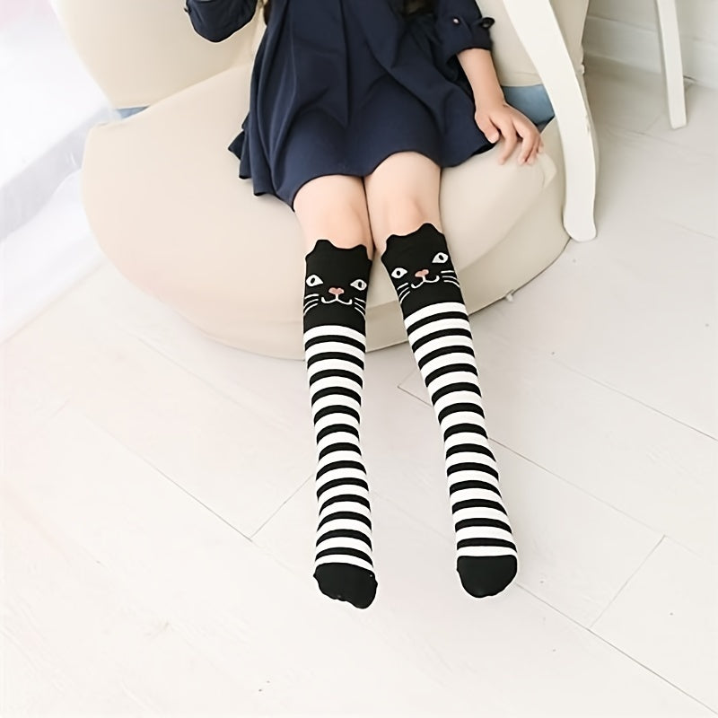 Cartoon Knee Socks for Autumn/Winter Warmth